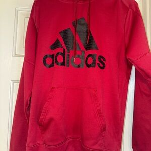 Adidas Men's Bold Red Hoodie